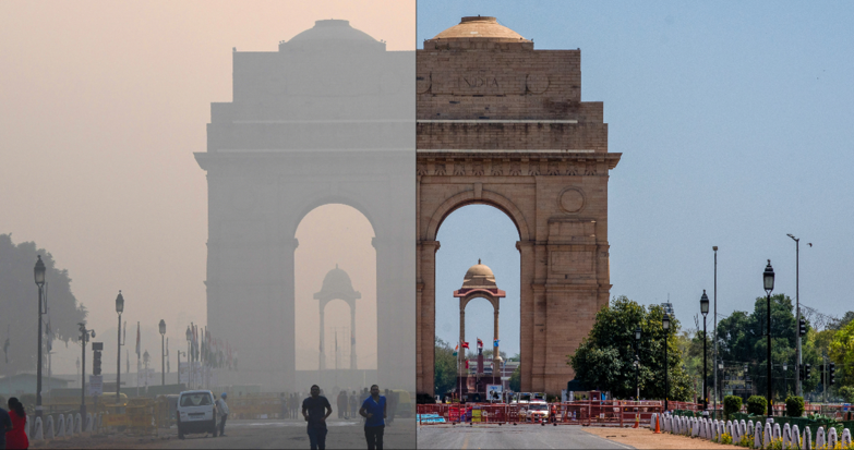 Before-and-after photos show dramatic decline in air pollution around the  world during coronavirus lockdown